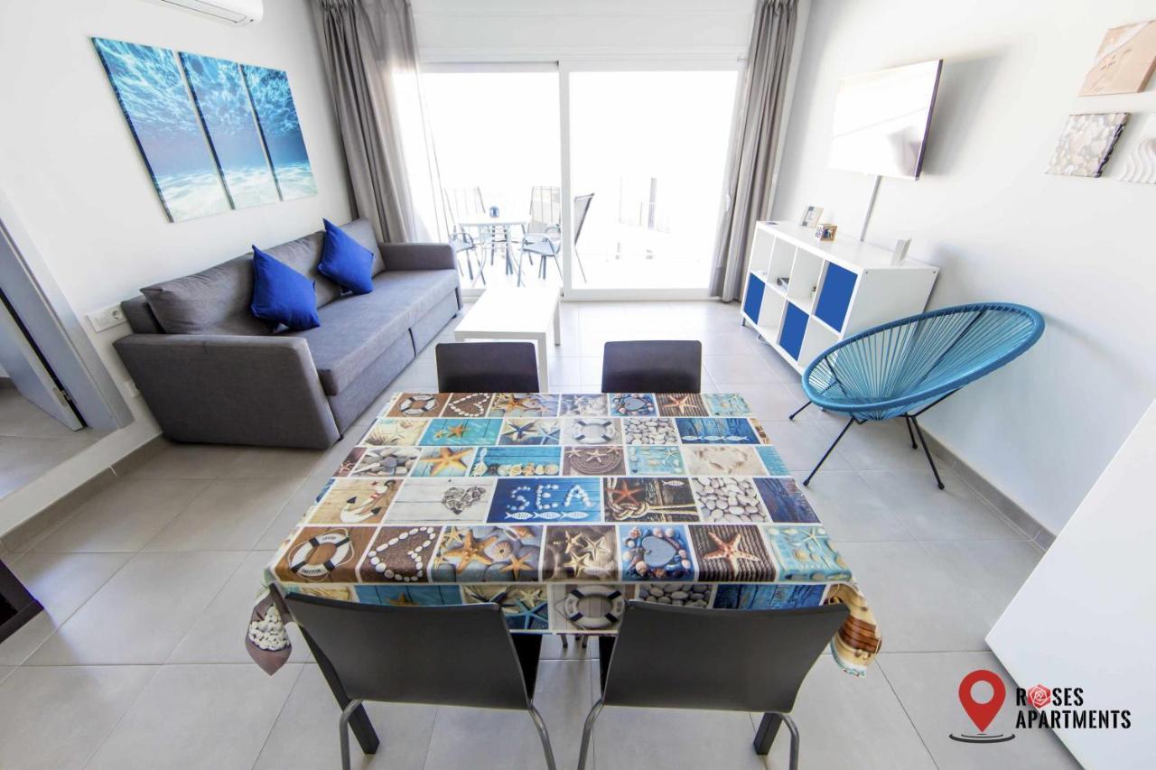 Roses Apartments Ocean 2 Habitaciones Vista Mar Lateral Kültér fotó