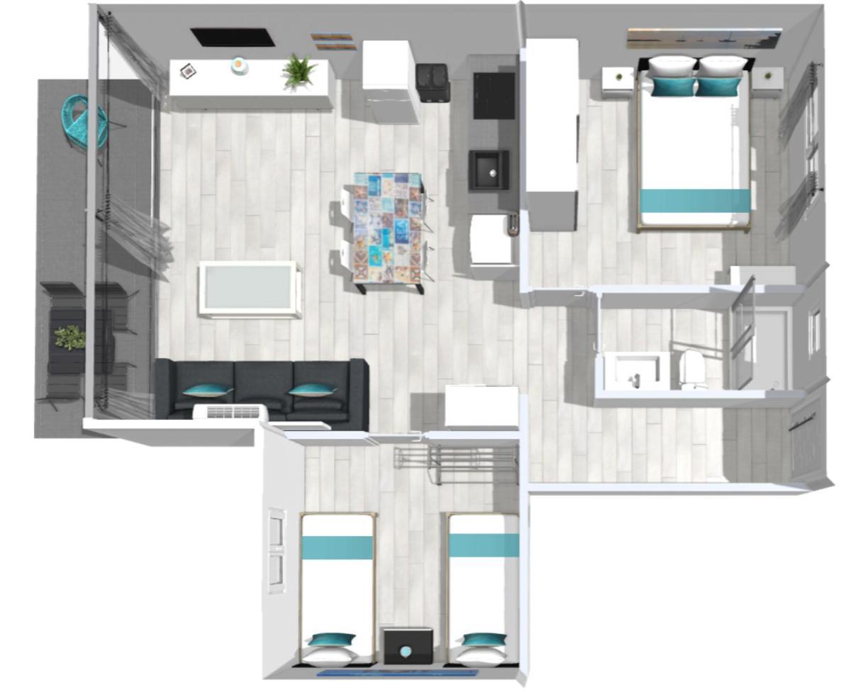 Roses Apartments Ocean 2 Habitaciones Vista Mar Lateral Kültér fotó